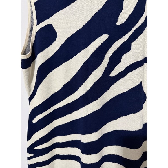 SHEIN Curve Zebra Print Sleeveless Mock Neck Sweater Dress 3XL - Picture 2 of 5